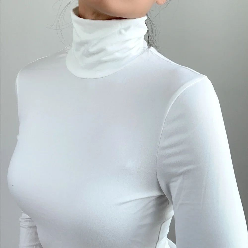 SMOOTH SLIM FIT HIGH NECK TOP - Picture 4 of 4